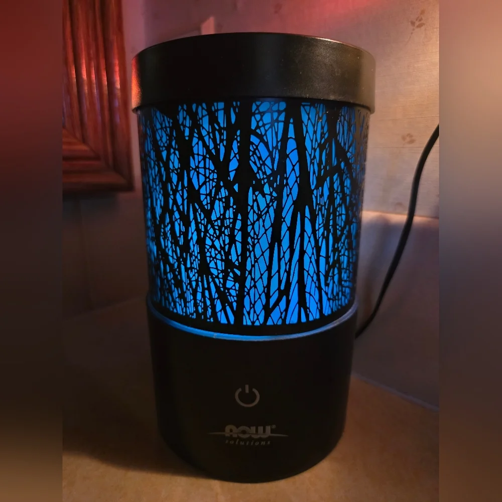 NOW Solutions Color-Changing Essential Oil Diffuser Black Base